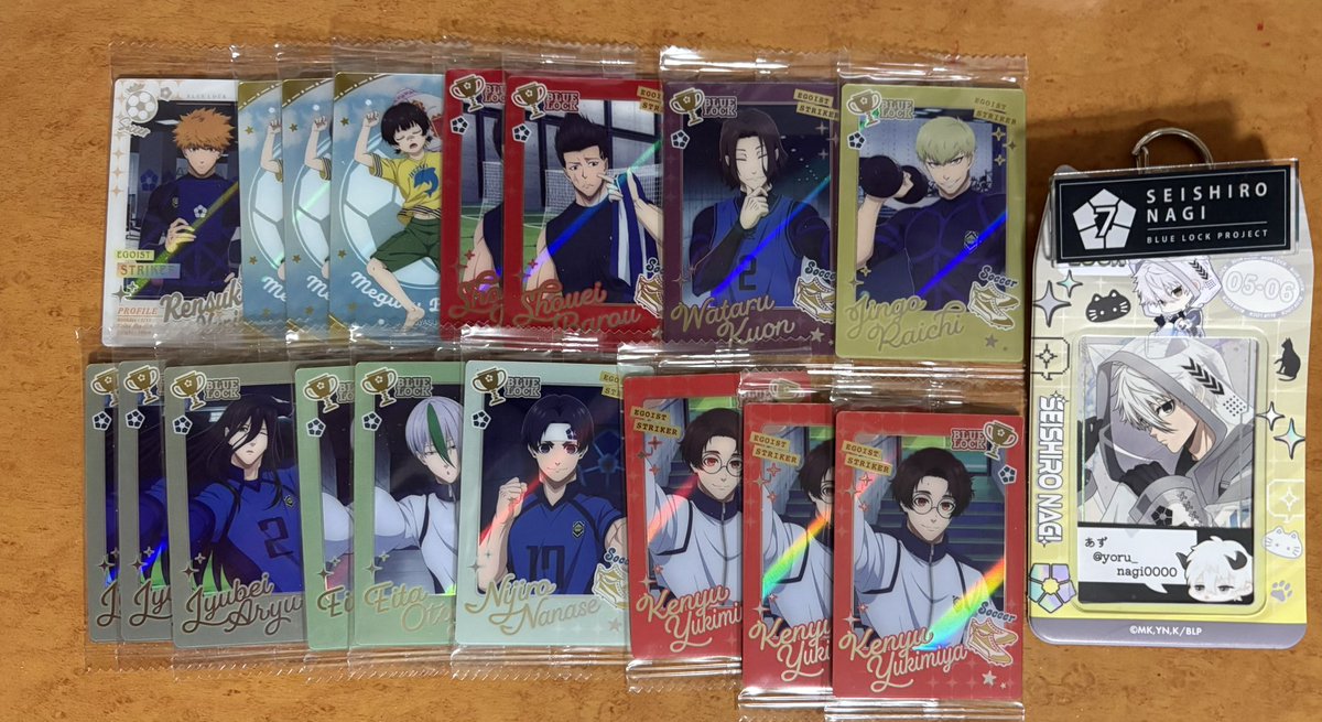 yoru_nagi0000's tweet photo. ブルーロック ウエハース6 ローソン ブルロ

譲▶︎画像参照
求▶︎凪 士道(友人分)or50/円＋送料(2枚目のみ)

🌵士道は凪含む交換優先(士道は2枚目とのみ)
🌵Nは当方2点提供可能◎
🌵発送10/15となります。

🌵お気軽にお声がけ下さい(* ᴗ͈ˬᴗ͈)” https://t.co/jJM1nIrNX0