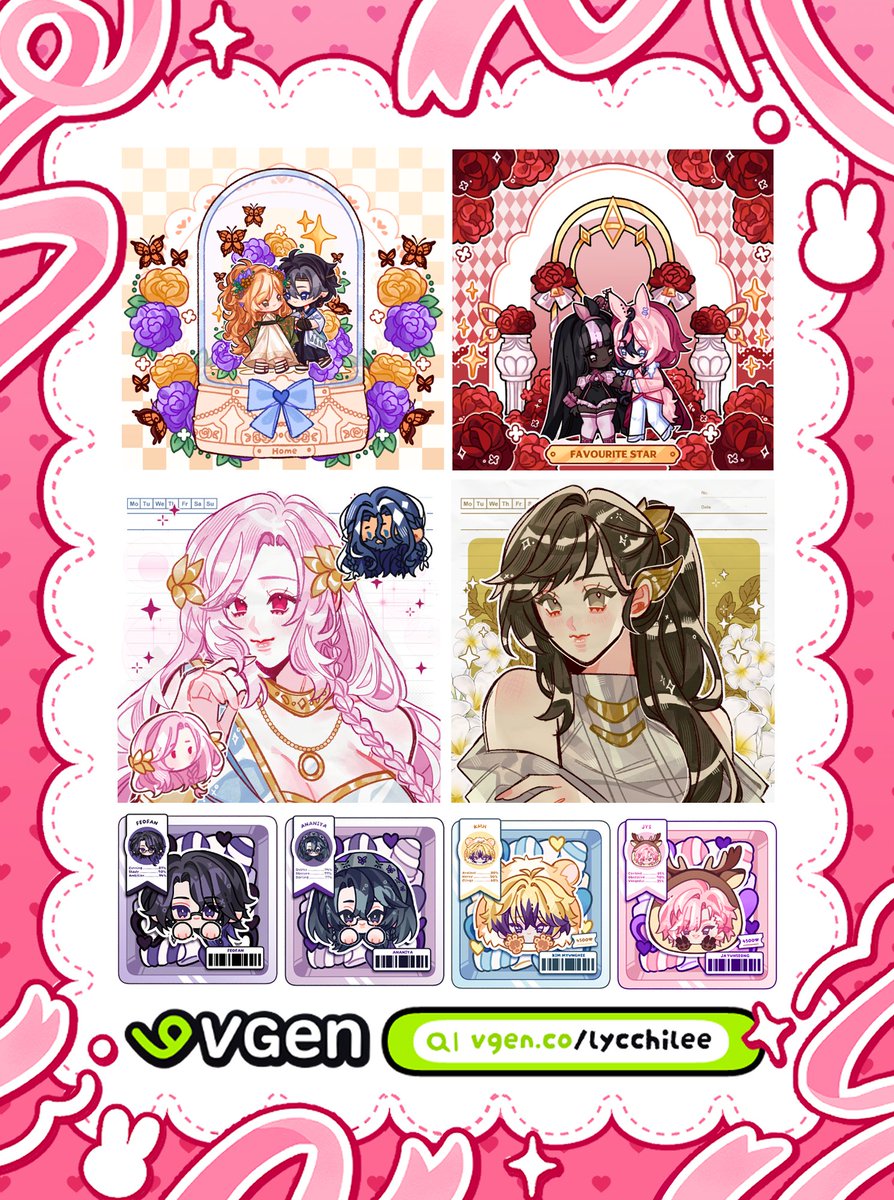 lycchilee's tweet photo. ✧ ESTEH LYCHEE COMMISSION ✧

Hello! im opening commission in VGen! there is several menu available~ please check my commission here: 
🍒 https://t.co/N501g59r8a
working list information:
🍒 https://t.co/YVRZOxcufL

#VGenComm #Vgen #Commission #Chibi https://t.co/T16LbUqB5m