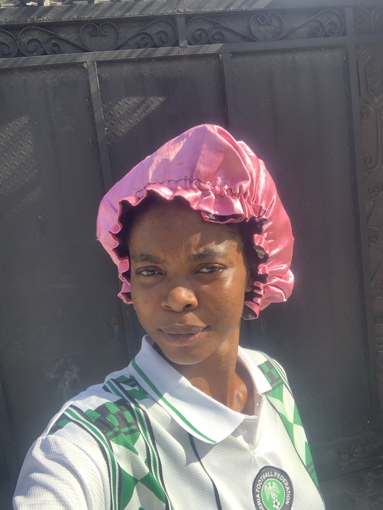 SisterPeace's tweet photo. Still putting on my Nigerian football jersey, even if we lose the match.

Win or lose, I will always support my country 🇳🇬 https://t.co/lyKvYTJHn3