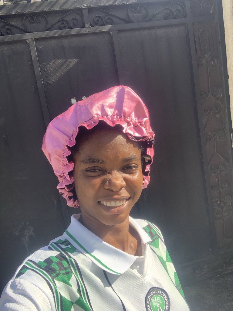 SisterPeace's tweet photo. Still putting on my Nigerian football jersey, even if we lose the match.

Win or lose, I will always support my country 🇳🇬 https://t.co/lyKvYTJHn3