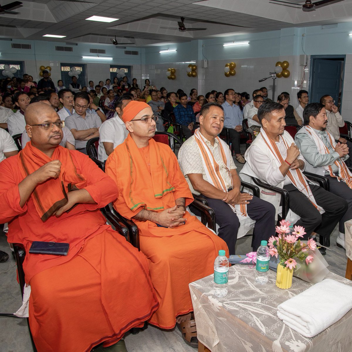 PemaKhanduBJP's tweet photo. For nearly six decades, @rkmission has been quietly serving the people of Arunachal, a journey that began in Aalo in 1966 and has since touched countless lives.

It was a pleasure today to join the annual award ceremony at Ramakrishna Mission Hospital, Itanagar and applaud the doctors, nurses and staff whose dedication keeps this institution serving people with compassion and commitment.

My appreciation to every doctor, nurse and staff member for their dedication. May the Mission continue its noble service to Arunachal for many more decades.

1/2