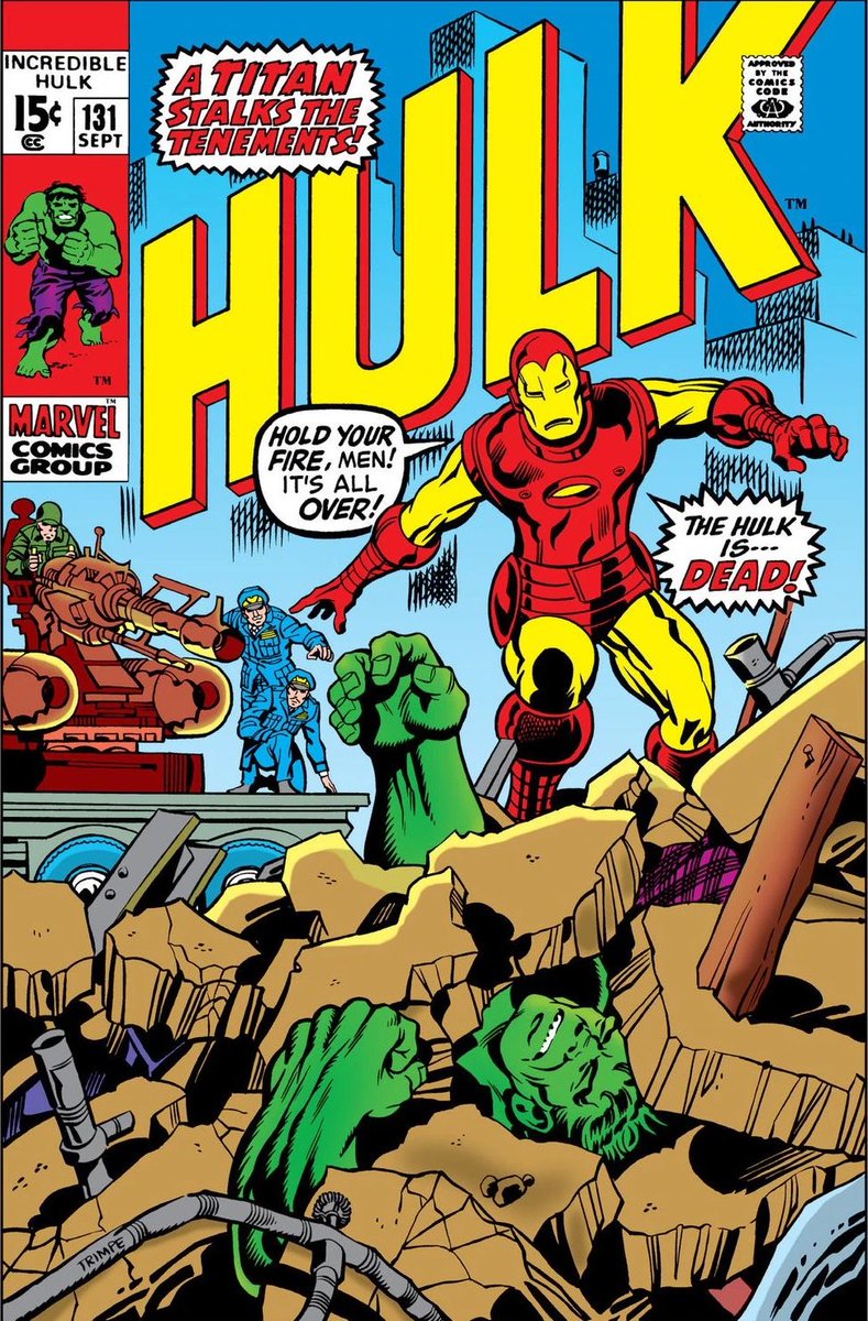The_JPlan3's tweet photo. Daily Incredible Hulk Cover!: THE INCREDIBLE HULK (Volume 1) #131 #HulkSmash #MakeMineMarvel #Hulk https://t.co/3XNTjO1efX