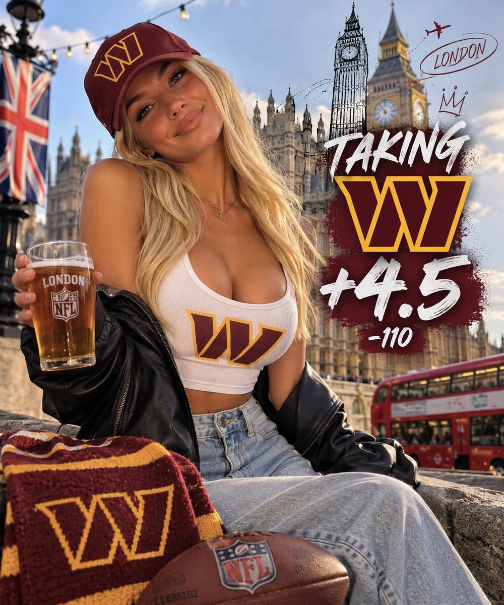 BetsWithBlaire's tweet photo. Good morning my fellow degens! 🌄

Early morning London game to start the day off! 😍 

Going Washington +4.5 (-110) 😏

Comment if you want a follow! 🙈

Let’s be great today! 🥳

Link in bio for all my plays! 😉 https://t.co/RHY5EvnA6t