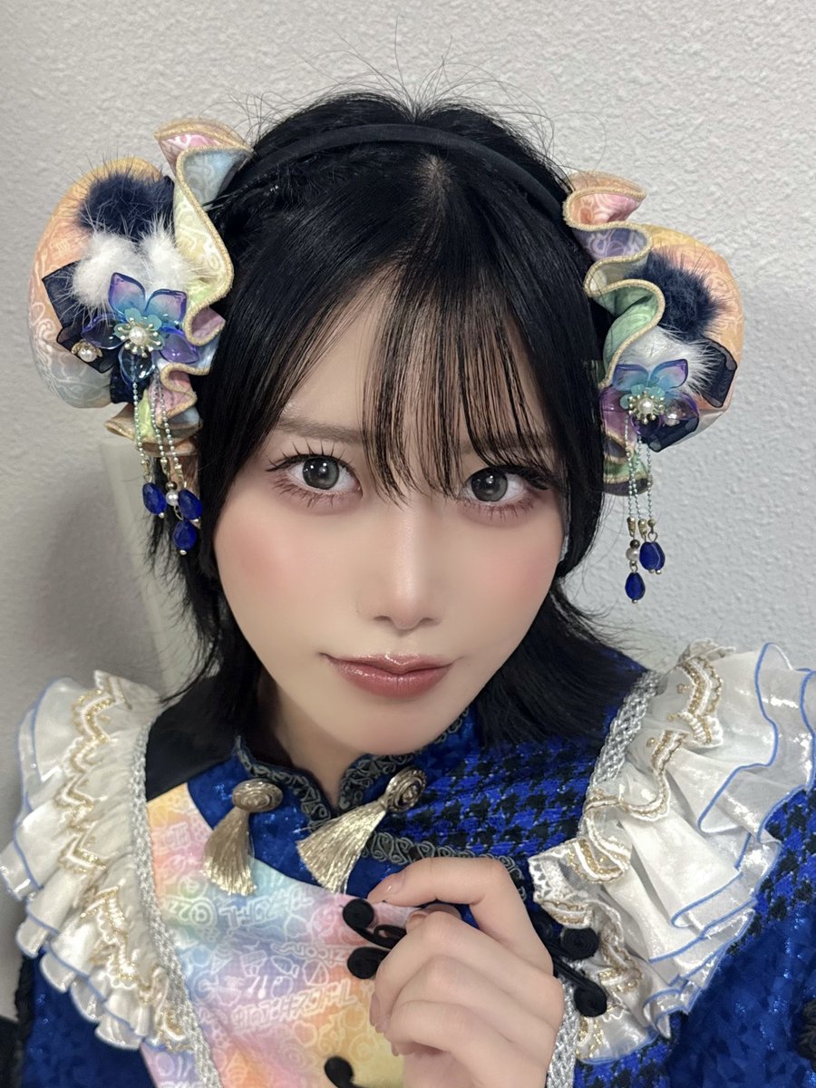 kumamoto_marina's tweet photo. #かがやきフェス2026
虹コンありがとうございました！

金沢でお会いできてとても嬉しかったよˎˊ˗ 
藍色みえてライブ楽しくて全部幸せ！
またはやく会いたいです

ぼんぼんチャイナ衣装🐼💙 https://t.co/SgWhW4Dyhm