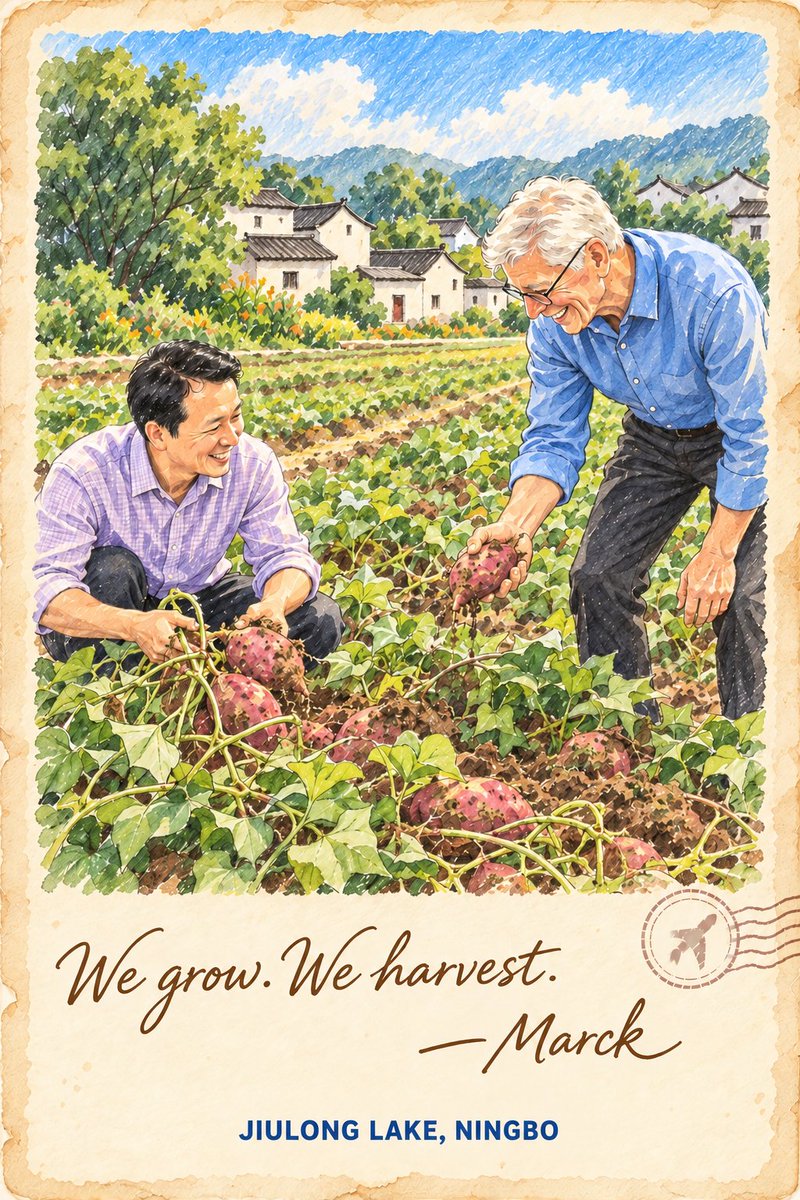WowNingbo's tweet photo. #MarckAndJiang Dug up sweet potatoes, took them home, and turned them into dinner. You cook what you sow.🍠#Ourstories
@ChineseEmbinUS @SpoxCHN_LinJian

#WowNingbo #Friends #chinatravel #vacations #holiday #illustration‌‌ #FarmToFashion #cook https://t.co/lSuWPTPnhX