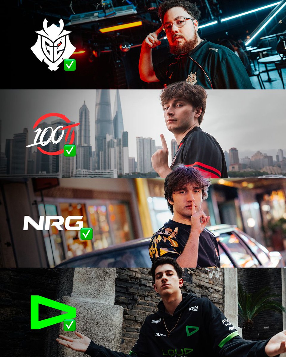 VCTatualizado's tweet photo. Os quatro times do VCT Americas estão classificados para os playoffs do VALORANT Champions Shanghai. 👑 

É a primeira vez na história que uma região coloca os seus 4 times dentro do top 8 do maior campeonato do mundo.

HISTÓRICO. https://t.co/xGu468wucD