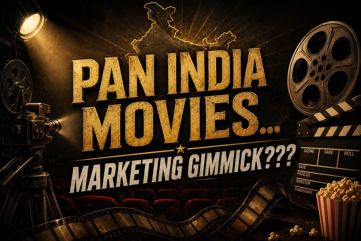 changuxmangu's tweet photo. 🎬 Pan-India label, bridge or marketing gimmick??? 

Every movie nowadays is becoming a PAN INDIA thing but it's really not that successful...in the name of Pan India, we only have a few movies which actually justifies the Pan India label which is #Bahubali #KGF #Pushpa...to name a few biggies, that's it apart from that which movie has got that amount of success...NONE...

It all started with Bahubali...peaked with KGF and mostly got over the Pushpa thing...as after that maybe Kantara and Mahavatar Narsimha are the major successes which are labelled as PAN INDIA...

So since, 2015, there must have been hundreds and thousands of movies released and out of that only a handful of movies must have got the Pan India success...others have just tanked at the box office and that too very badly...

And due to the success of a few, every movie labelled as Pan India is just a marketing gimmick and did not settle with the Bollywood audiences due to the same repetitive template...

See we are speaking very bluntly and honestly...the actors down the South do films only to cater to their audiences whereas Bollywood audiences are very blunt, they won't support content with repetitive content, whether it be from South or Bollywood itself...mark our words none of the upcoming masala entertainers will work in Hindi as the Bollywood audiences are done and dusted with the same content, they want something new and refreshing...

So, yes this Pan India concept is a myth and not a reality and will not work until the whole Indian Industry unites and serves the Indian audiences rather than making movies for a targeted audience...😄