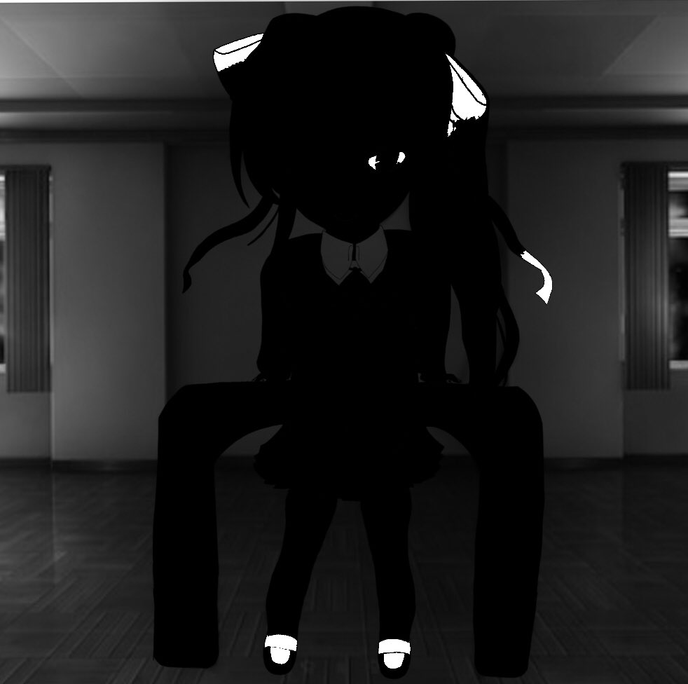 RPandax3z's tweet photo. Just Monika. #DDLC #Monika https://t.co/agmReVuQuh