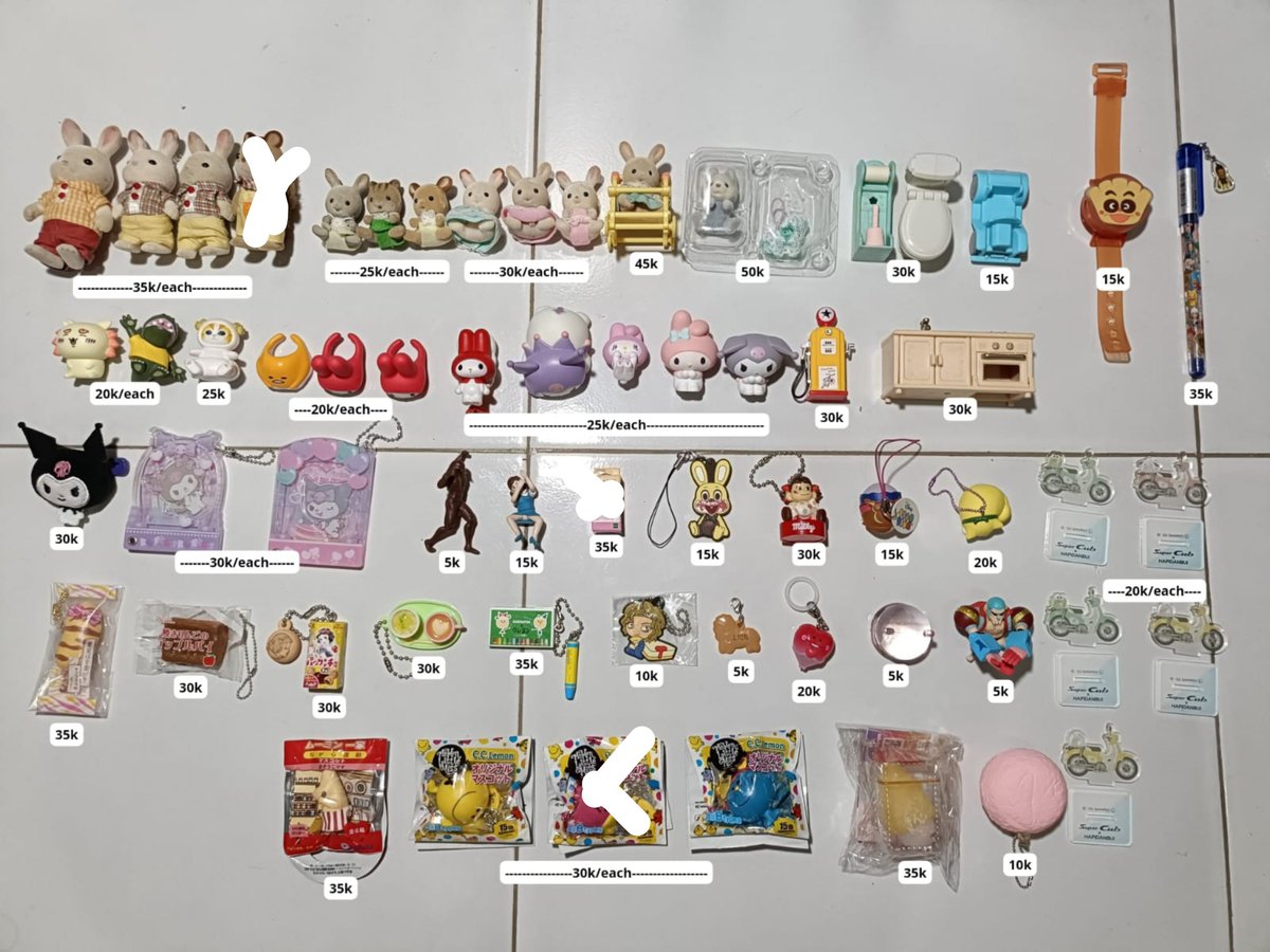 jaeepeachies's tweet photo. wts trinkets japan ready ina🇮🇩

🍥boleh negoo min take 3 items
💸exclude pack+adm🍊
kalau take all 1.5jt

vid condi cek di komen👇🏻

t. trinket chiikawa keychain sanrio figure food miniature gachapon gotochi gacha peko yell sylvanian families want to sell cute stuff moomin 26 https://t.co/EZPWd6855d