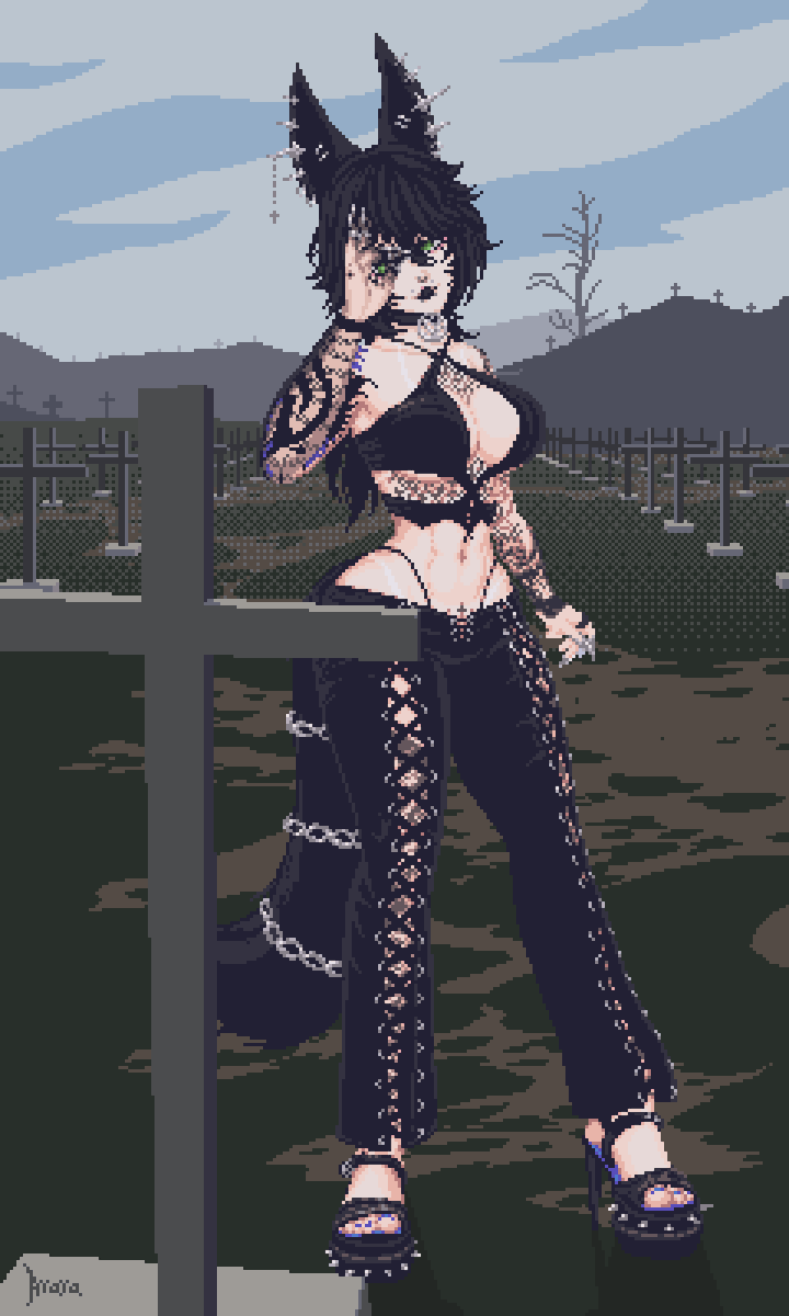 AraraVilano's tweet photo. Finished @BasedMangosVRC art from this week's stream! That was a great time

I'm obsessed with this outfit... https://t.co/H6DZCgT8tV