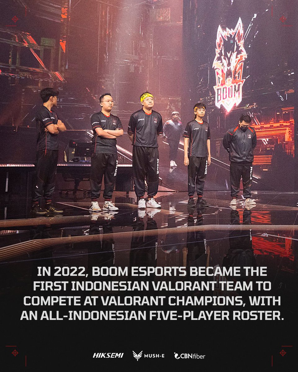boomesportsid's tweet photo. Some moments are worth remembering. Some stages are worth returning to. 🐺

One day, we’ll be back. 🔥

#BOOMEsports #VALORANTChampions https://t.co/L7kflwyvhe