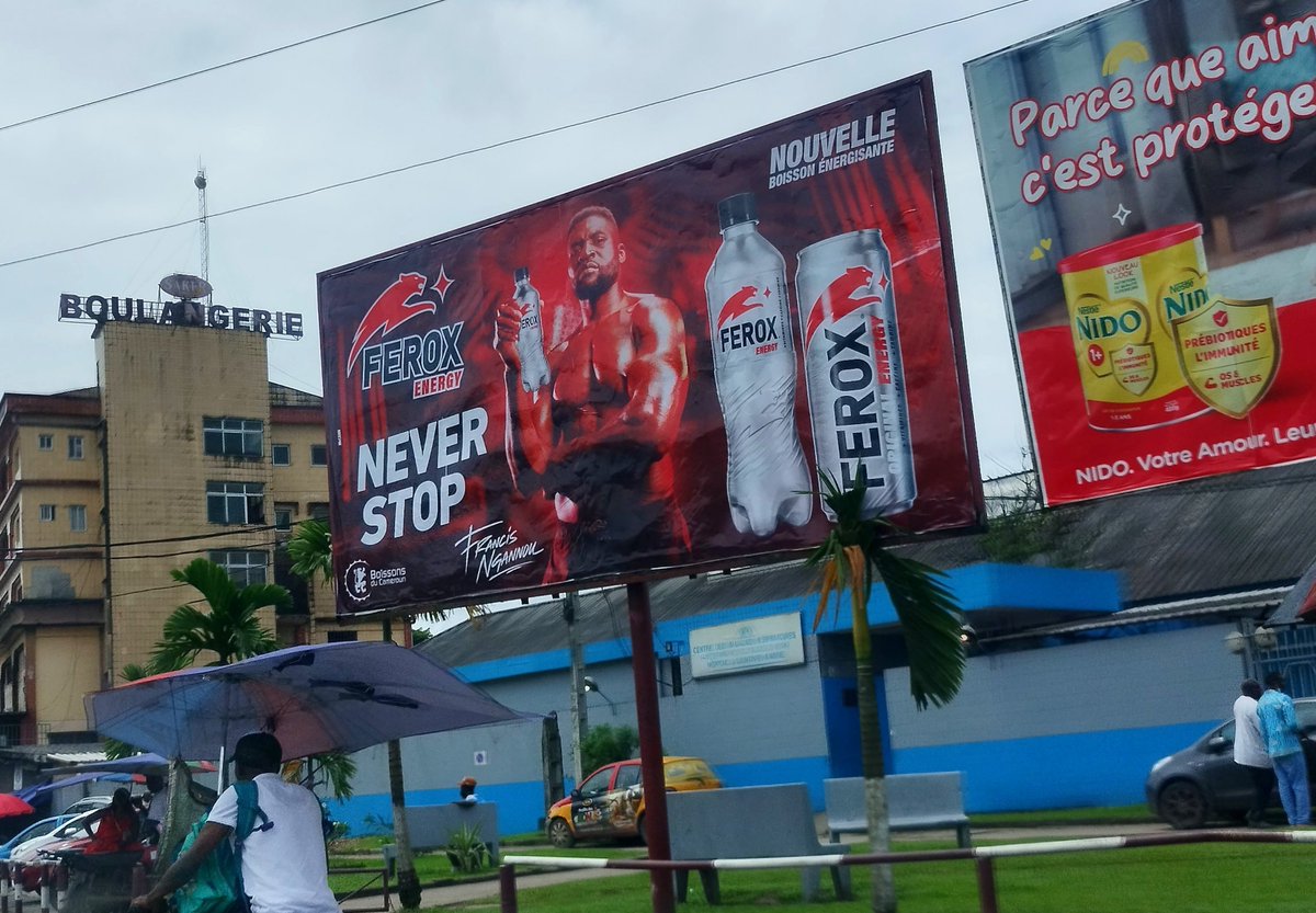 aristidemabatto's tweet photo. @mccanncameroun signe le lancement de #Ferox, la nouvelle boisson énergisante des @BoissonsduCMR avec @francis_ngannou comme tête de gondole de marque dans tous les territoires africains du groupe #Castel.
#NeverStop
#SniperDePub https://t.co/uJvPxvb6RO