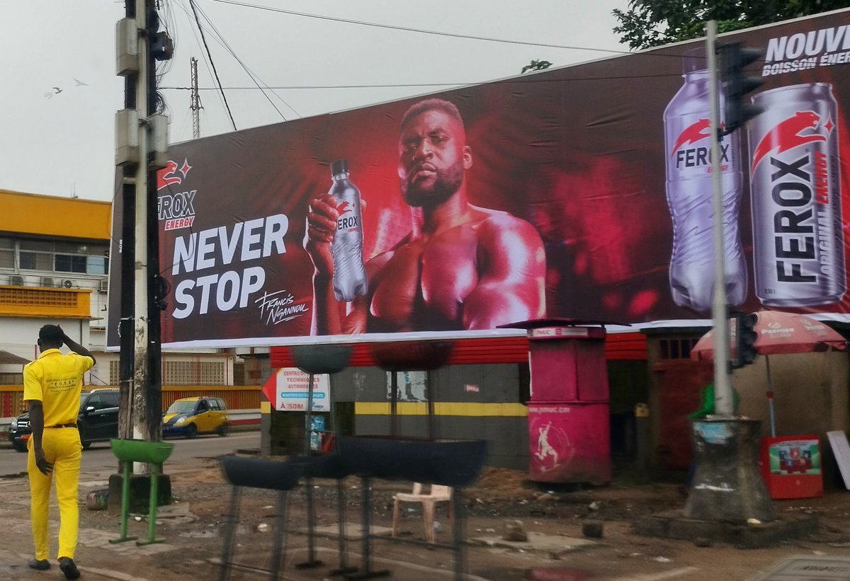 aristidemabatto's tweet photo. @mccanncameroun signe le lancement de #Ferox, la nouvelle boisson énergisante des @BoissonsduCMR avec @francis_ngannou comme tête de gondole de marque dans tous les territoires africains du groupe #Castel.
#NeverStop
#SniperDePub https://t.co/uJvPxvb6RO
