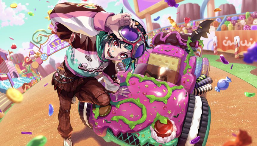 aitaikimochi's tweet photo. Twisted Wonderland Sugar Rush Halloween event with Trey and Lilia as the SSR omgggggg I LOVE THIS AESTHETIC!!!!! Yana has done it again 😭😭 https://t.co/9CZglsI7KW