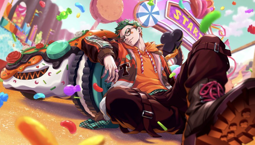 aitaikimochi's tweet photo. Twisted Wonderland Sugar Rush Halloween event with Trey and Lilia as the SSR omgggggg I LOVE THIS AESTHETIC!!!!! Yana has done it again 😭😭 https://t.co/9CZglsI7KW