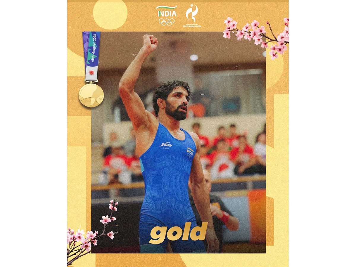 ani_digital's tweet photo. Asian Games 2026: Six medals, including 2 Golds mark India's best wrestling campaign since 1962

Read @ANI Story | https://t.co/4VvcQ8RgZv

#AsianGames #Medals #Golds https://t.co/AMeu6cB46s
