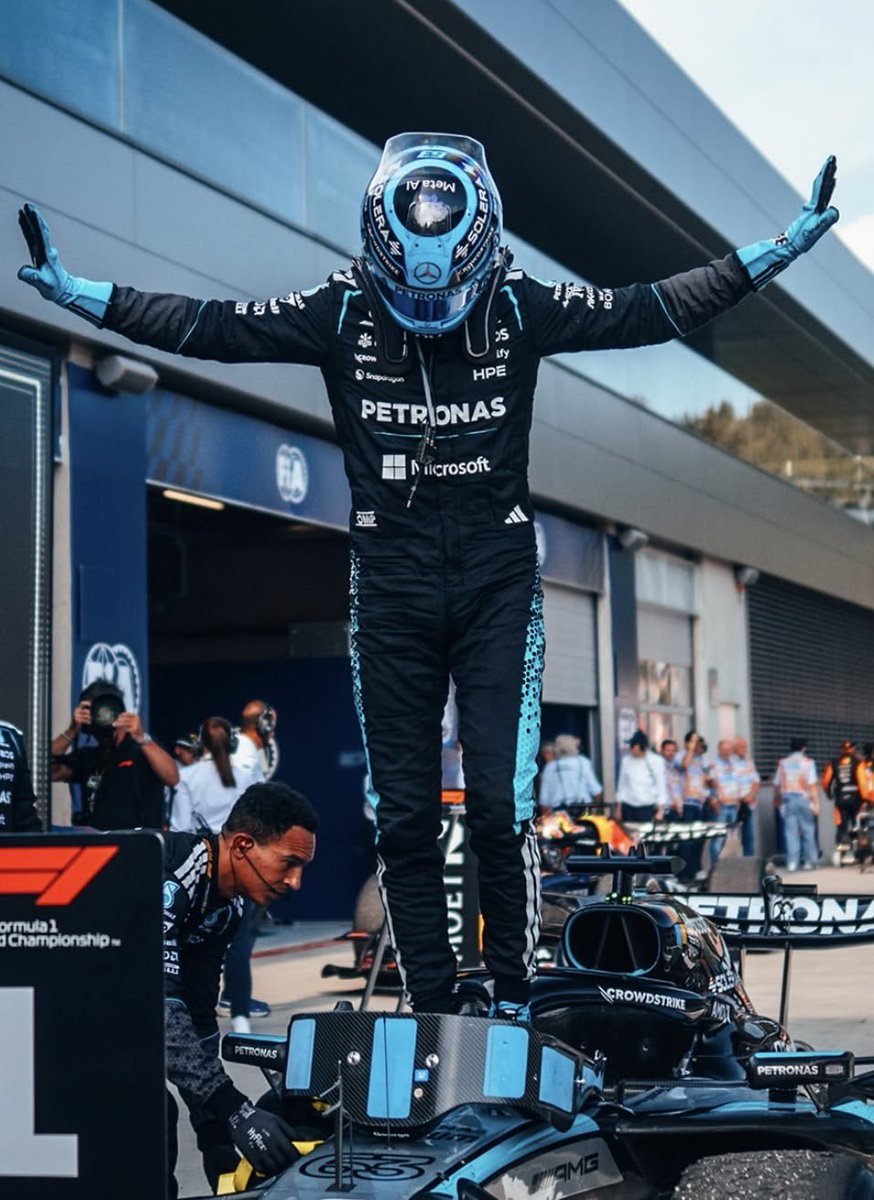 63lusz's tweet photo. hello, george. 
you were amazing today that start of yours moving from P7 to P2 was absolutely brilliant. i’m so sorry about what you had to go through today. you’re a fantastic driver, even if your team never seems willing to acknowledge it. https://t.co/GGgRbMbx9L