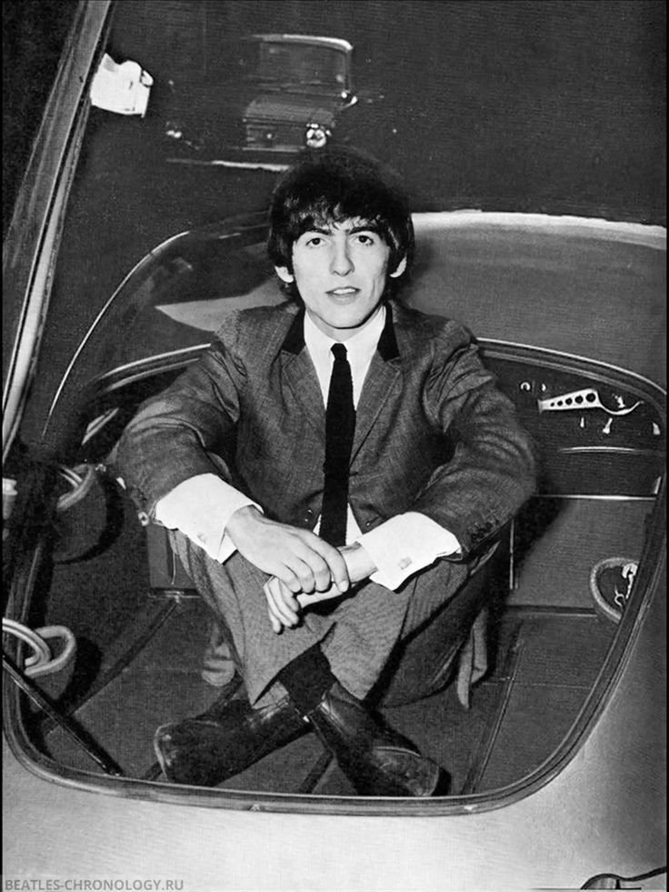 elininthe60s's tweet photo. George Harrison sitting down https://t.co/s2XLkI5Qcr
