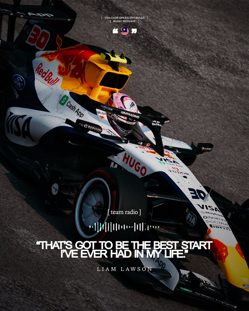 visacashapprb's tweet photo. Brb watching Liam's start on repeat 🔁

#F1 #VCARB #BahrainGP https://t.co/1dKsE6JEfV