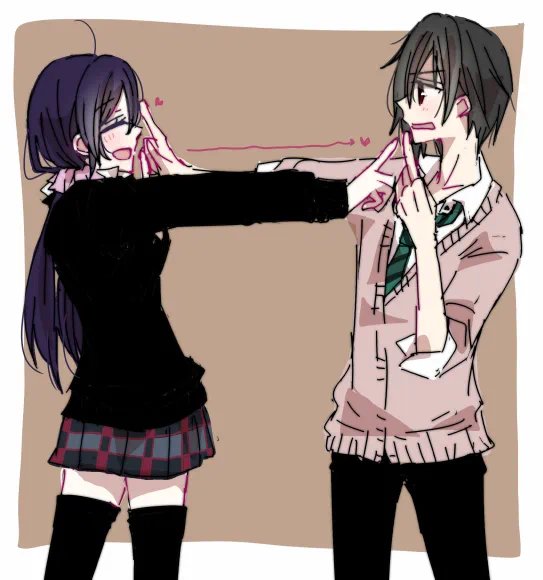 KOT0CHUN's tweet photo. why is he tall than nozomi im crying https://t.co/3C60yAp6Sl