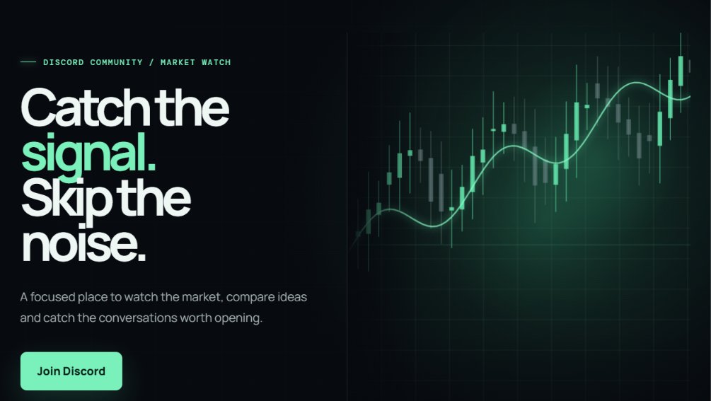 TradePulse2's tweet photo. Catch the signal. Skip the noise.

Join a focused market community where traders discuss fresh news, unusual activity, catalysts and setups across stocks and tech

Research first. No guaranteed calls. No hype promises

Join the Discord community:https://t.co/nu9lamKT3d https://t.co/WpGUlNz1d1