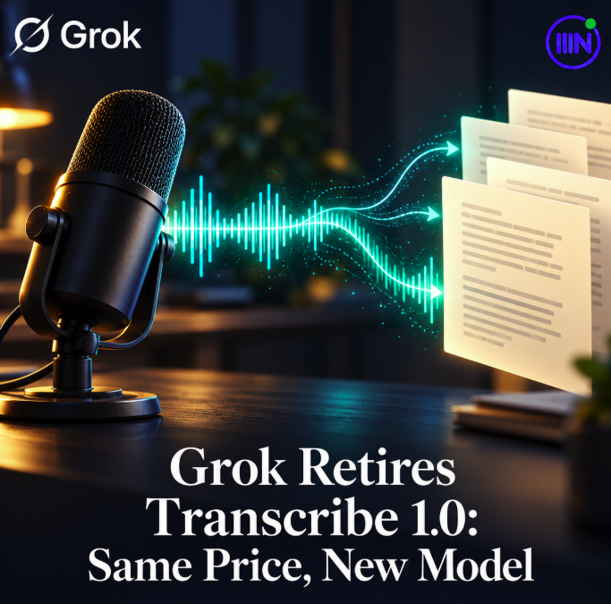 achille610's tweet photo. Grok Transcribe 1.0 has reached end of life, but requests still work: they now route to 2.0 at the same price. For content teams, continuity of the API does not remove the need to check transcript quality. #NetContentSEO #Grok #SpeechToText #SEO #AISearch https://t.co/65o5JFL0Xy https://t.co/j7PlABxNue