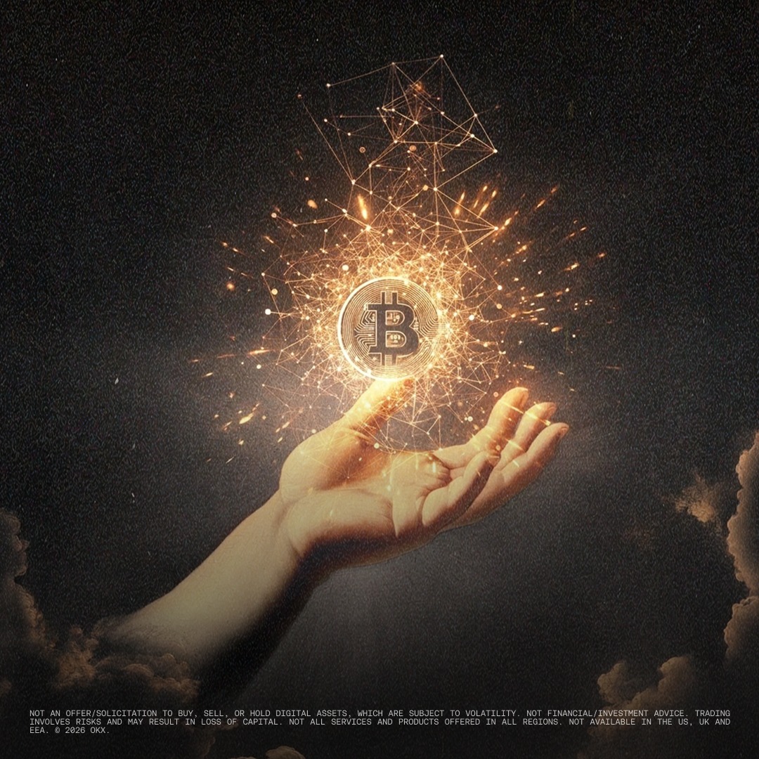 okx's tweet photo. In the ₿eginning, there was light. https://t.co/gL5WEOp6re