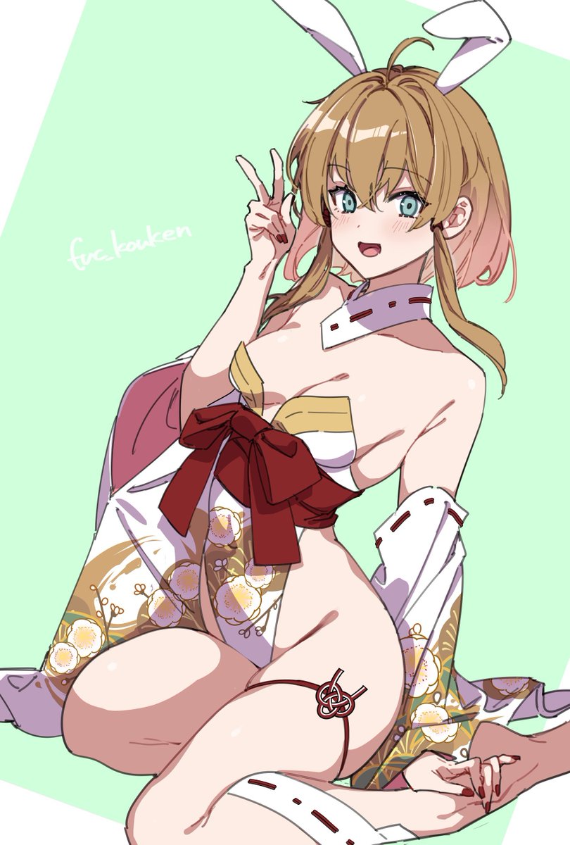 fuc_kouken's tweet photo. 唐突な和バニ✌（かわいい） https://t.co/00ogfo1EJH