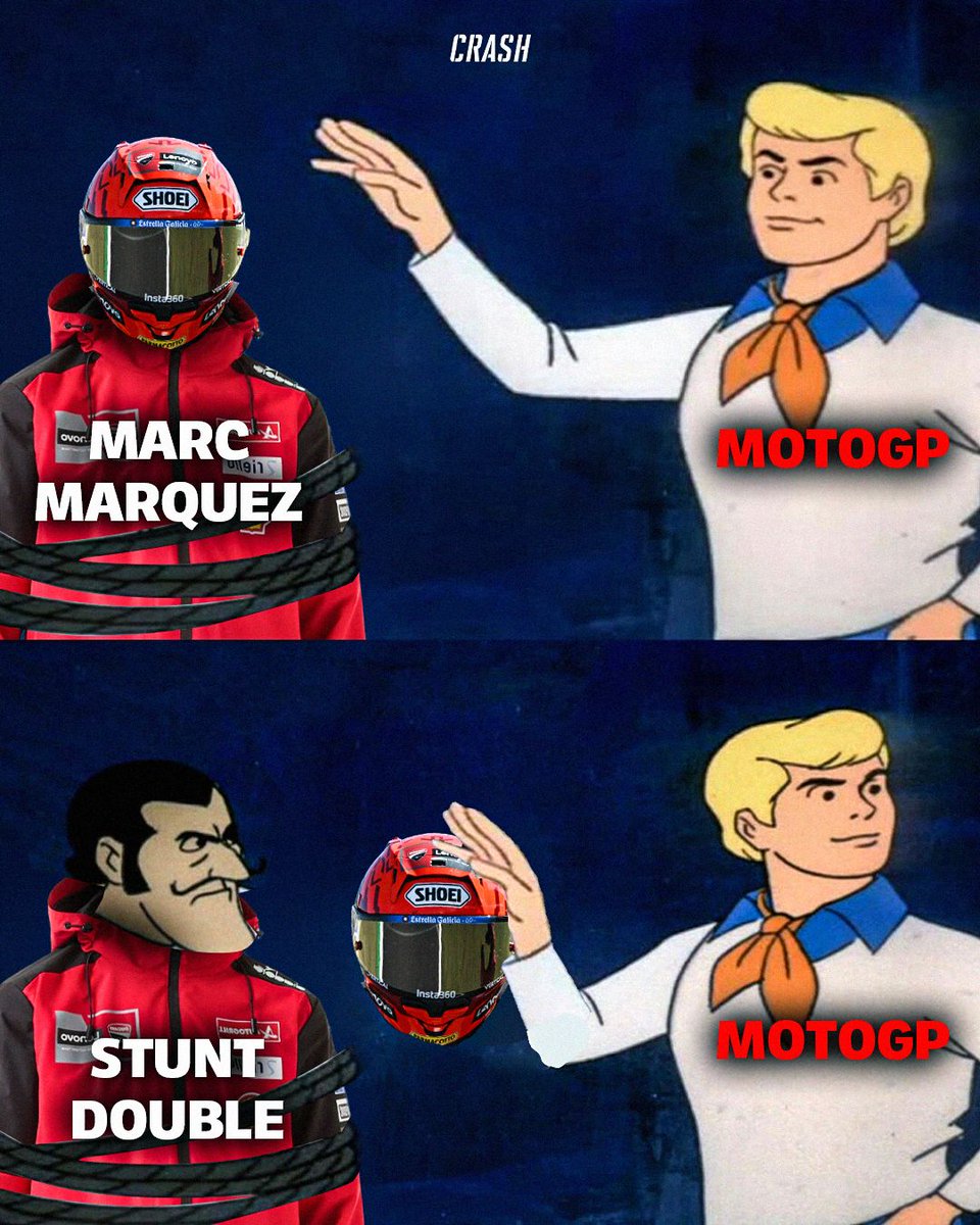 crash_motogp's tweet photo. MotoGP had a fun go-kart session before today's #JapaneseGP which included everyone, including Marc Marquez... or was he there? Turns out a stunt double filled in for the 9-time world champion. #MotoGP #MarcMarquez

https://t.co/shPDR0dBkc https://t.co/cO4gc9IBjt