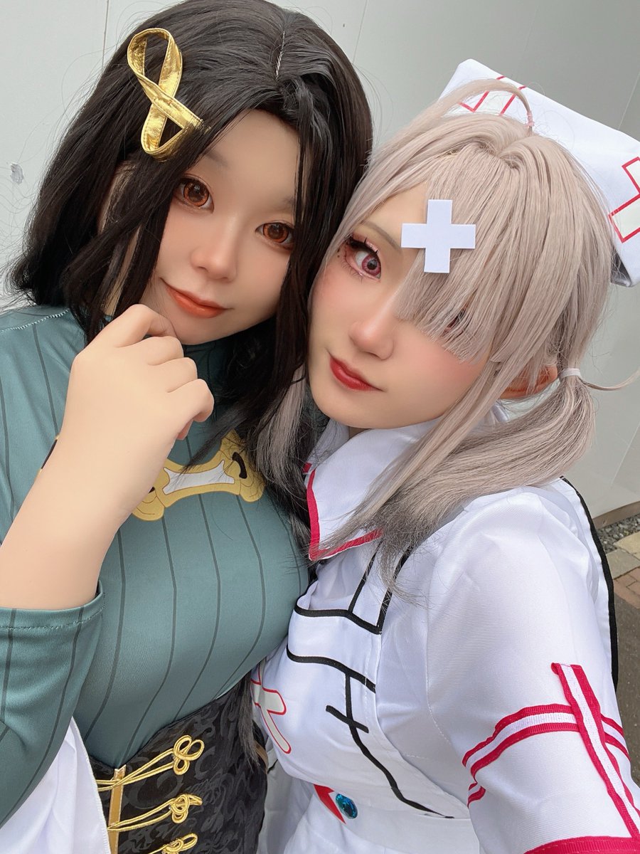 ebi_riri's tweet photo. お初の街コス、ｳﾛｳﾛしてました👉🏻👈🏻,,,
あわちゃん1日ありがとうー💕
次は色々しようね！！

※🌈🕒cos
#ふくしま街コス https://t.co/cGcQIuraPP