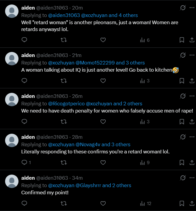 xozhuyan's tweet photo. @aiden31063 @Momo1522299 @Glayshrrr @Ricogotperico @Yeren_e You are so obsessed with me, are you in love? https://t.co/mwVGe8pAJA