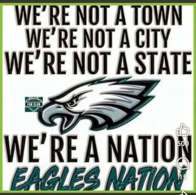 ebabie101's tweet photo. π Go Birds π
#Ebabie101 #philadelphiaeagles #GoBirds #justagirlwholovesherphiladelphiaeagles #phillyjawn #eagles #philly #ibleedgreen #jalenhurts #putsomerespectonmyquarterback https://t.co/hZwJMJb51t