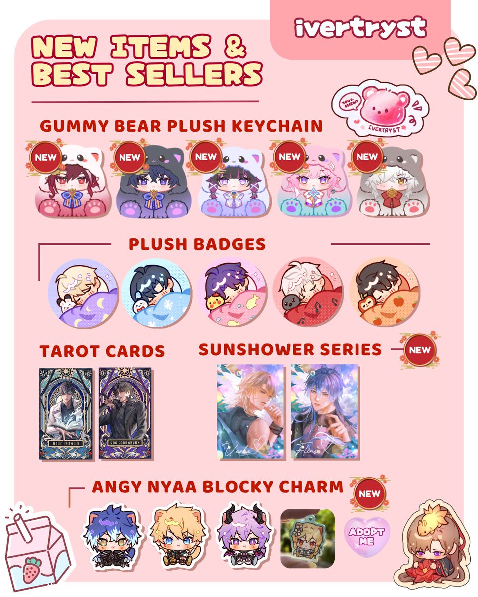 ivertryst's tweet photo. [🔁+❤️ appreciated]
#CF23 PO + GA open!
GA detail in replies

📆 4-14 October
📍Booth AG-35 (Both days)
📦 Mail Order ✅
🌎 GO pls DM
🔗 in reply
Fandom: Genshin, HSR, LaDS, rimuru, ORV, ALNST, Ori, ZZZ, Light and Night (LaN)

#cf23catalogue https://t.co/NlXZwaNFzU