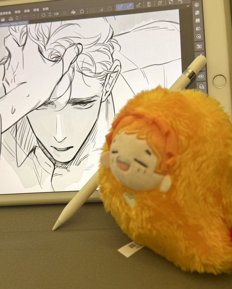 maweiart's tweet photo. 赶往签售会，候机时间画会画。 #PapaWolfandthePuppy https://t.co/8OvUo6ky21