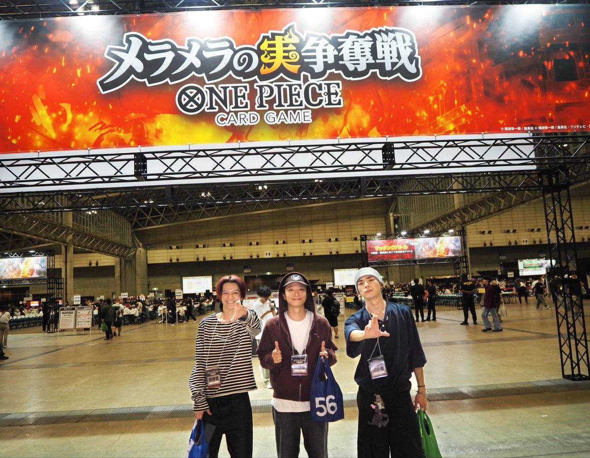 oneoreight__'s tweet photo. 今日は「メラメラの実争奪戦」マッチングバトルに、ONE OR EIGHTから #MIZUKI #SOUMA #TSUBASA の3人で参加してきました！🔥🔥🍊

全勝とはいかなかったものの、たくさんの方と対戦できて、すごく楽しい時間になりました！

対戦してくださった皆さん、応援してくださった皆さん、本当にありがとうございました🙇‍♂️✨

これからもONE PIECEカードゲーム、もっともっと頑張ります！💪🔥
引き続き応援よろしくお願いします！

@ONEPIECE_tcg
#ONEOREIGHT #1OR8 #ONEPIECE #ワンピカード