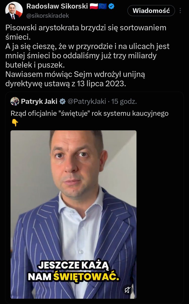 szykom89's tweet photo. .@sikorskiradek zgasił, jak peta @PatrykJaki. Sami się podkładają....
🤡
@pisorgpl #AferyPiS #PiSowskieSzuje #PatrykJaki #PiStoStanumysłu #PiS #Sikorski #PiSIdioci https://t.co/SB5pPPQ7Vf