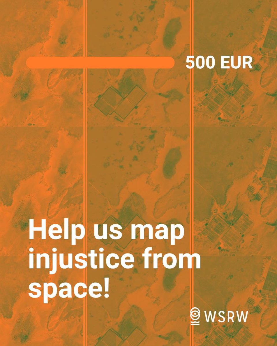 wsrw's tweet photo. Help us map injustice from space! 🍅🛰️
With your support, we’ll use satellite imagery to track expanding agricultural plantations in occupied #WesternSahara. Our data has shaped EU court cases before - now we need to update it.
Support the study: https://t.co/N0eokm2DTu https://t.co/ronpqON0dX