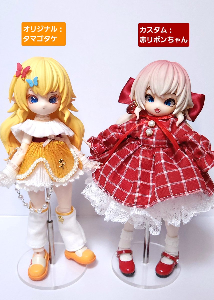 dekitateomelet's tweet photo. #10月になったのでフォロワーさんに自己紹介しようぜ 
ブラインドドールをカスタムして遊んでいます。本日ようやく赤リボンちゃんが完成!人見知りなので自分から話しかけることは滅多にないですが、好き!・尊敬・応援等の意を込めていいね&amp;RPしております。プラモ等の立体造形鑑賞も大好き!
#きのこ菌 https://t.co/N4tPV059q7