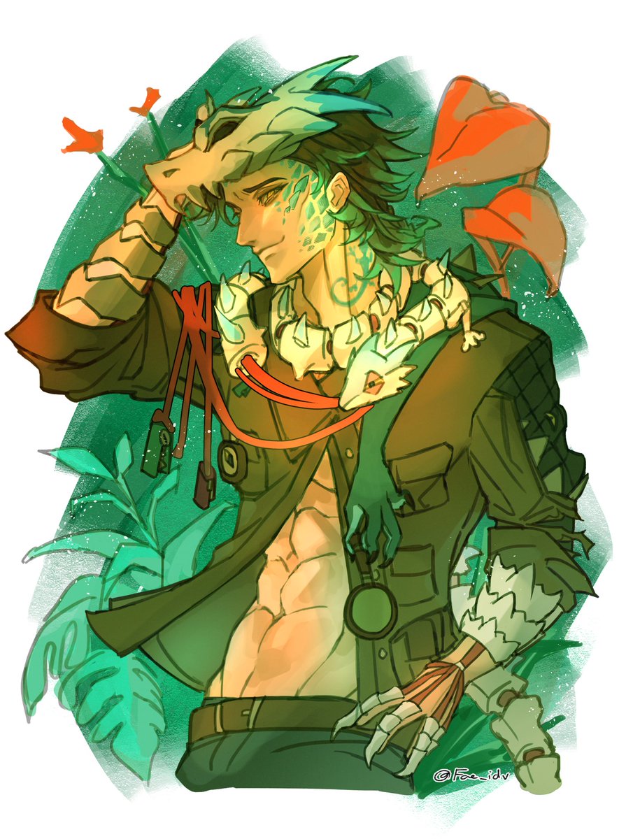 fae_idv's tweet photo. Luchino whimsy / Luchiluca kissing in the jungle 🦎🐍
#luchiluca https://t.co/jtKydW9QIu