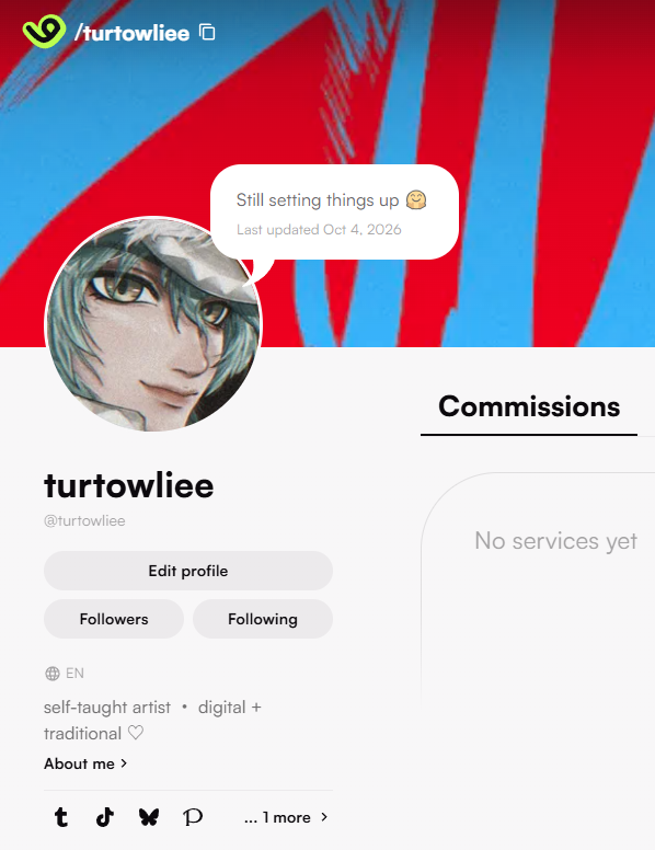 turtowliee's tweet photo. Hello^^ I'm looking for #moots and #artmoots here and on #VGen! 🤗

I finally have an artist account! Yeyyy! 💖
(I haven't added any services yet tho. It's still a WIP)

My vgen: https://t.co/Jvxb5rAU77

♡/↺, comment, or drop your arts/vgen link below if you wanna be mutuals~ https://t.co/ev5opvzgEm