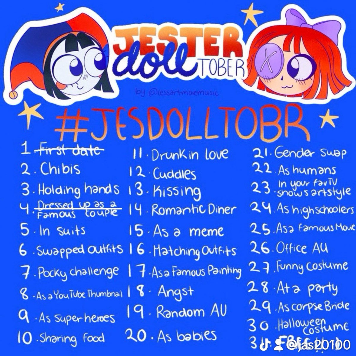 DhaliaJas's tweet photo. Day 4 #jesterdoll #tadc #jesdolltobr https://t.co/MQudWmPdKc