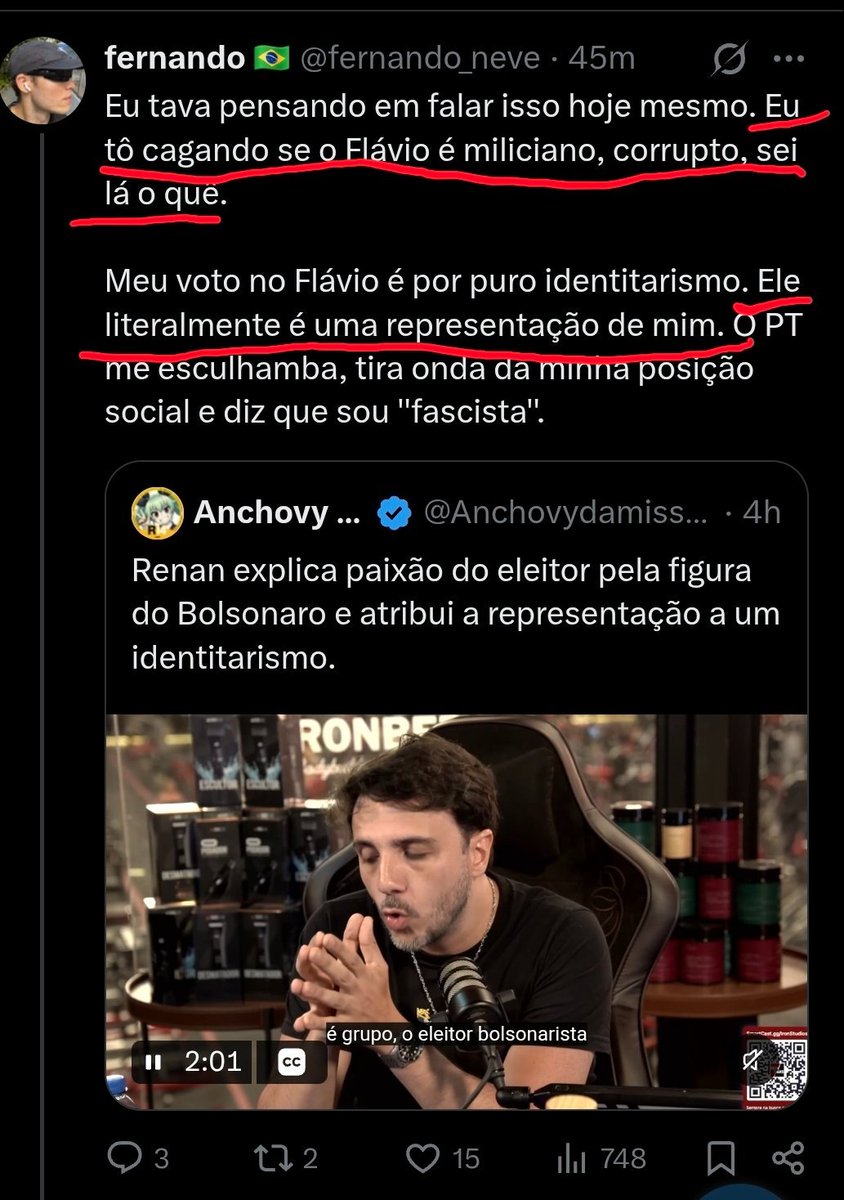 HugoDelorie's tweet photo. Pra todos aqueles que analisaram friamente as eleições de 2026, sem paixão, chegaram a mesma conclusão. O Bolsonarismo é uma direita identitária. Não existem racionalizações e não importam as contradições. https://t.co/rDtVYYr5V0