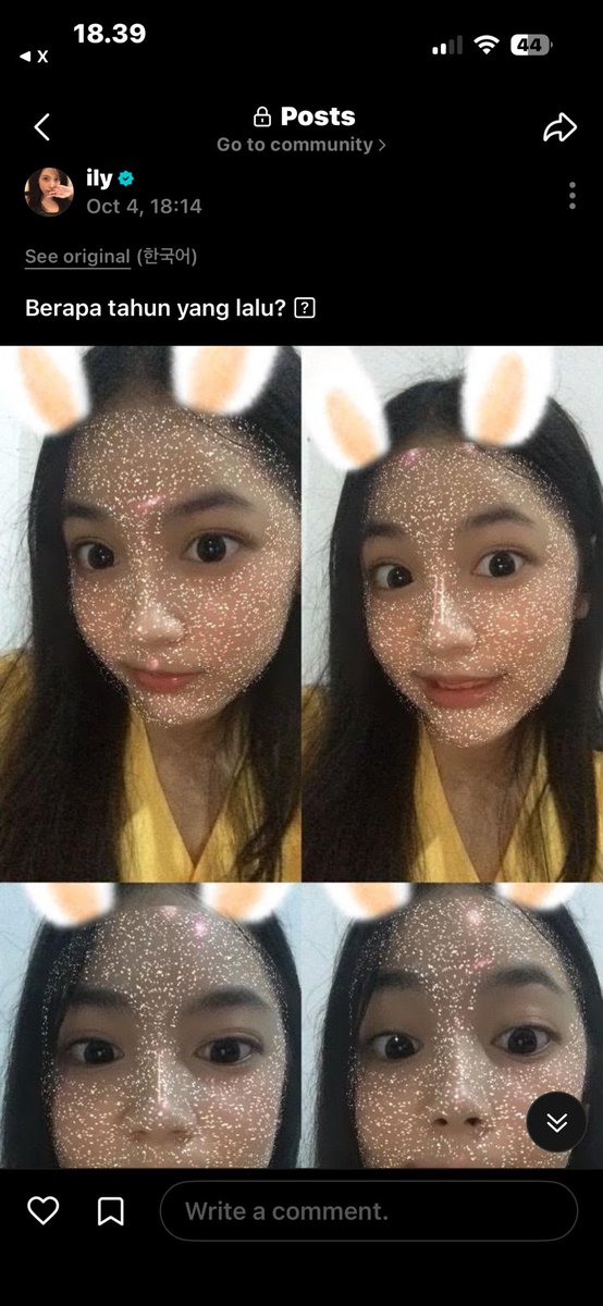 maxxnxine's tweet photo. CARMEN NGEPOST FOTO PREDEBUT NYA YANG ICONIC ITU OMG😭😭😭 extended version nya dia post sendiri di weverse🥹🥹 https://t.co/xaKvtgKZkh