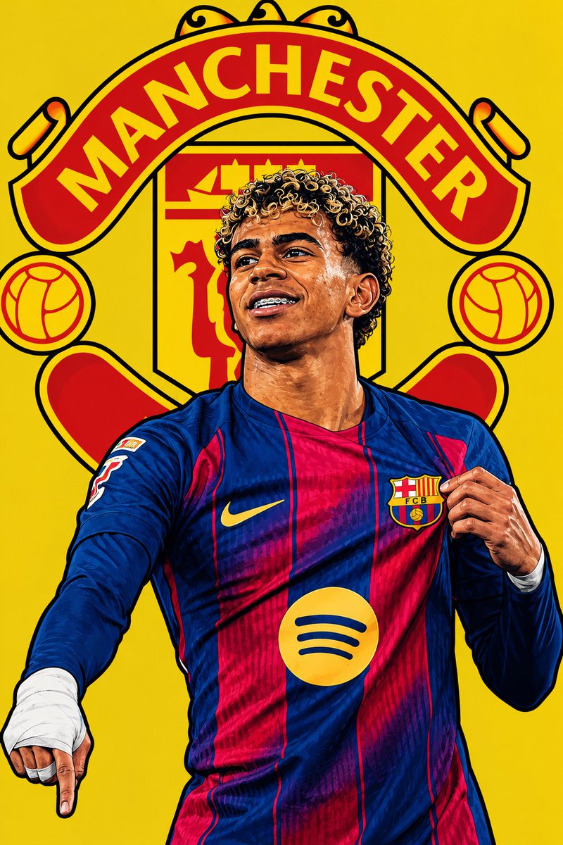 UTDJoshie's tweet photo. Manchester United fans, we need to save Lamine Yamal from Barcelona so he can win the Balloon d'Or with us. YES/NO https://t.co/arI3aq7Vpl