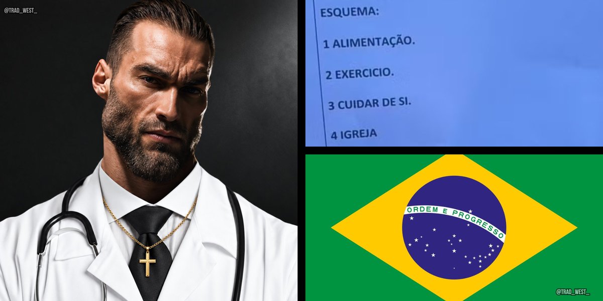 trad_west_'s tweet photo. Brazilian doctor wrote "Go to Church", "Take care of yourself" &amp; "Exercise" in antidepressant prescription. https://t.co/xMVO9vjdZ2