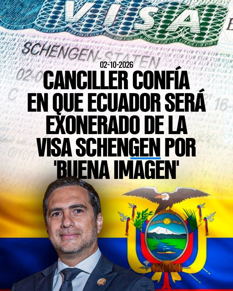 LibreMENTE79's tweet photo. El prófugo Rafael Correa les quitó a los ecuatorianos la oportunidad de tener la visa Schengen. 

Daniel Noboa Azín le devuelve al Ecuador la dignidad y la libertad para moverse por el mundo 🌎 https://t.co/GRPC6naW54