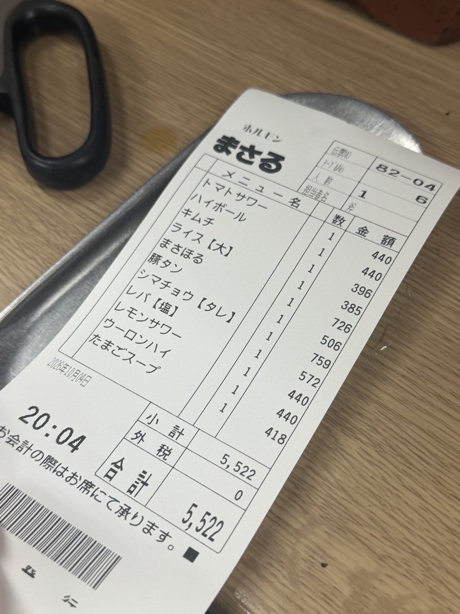 ponamiminapo's tweet photo. 港区の焼肉屋なのに2人でおなかいっぱい食べて5500円🥹✨
安すぎて会計3度見した https://t.co/aQ7iulhRKb