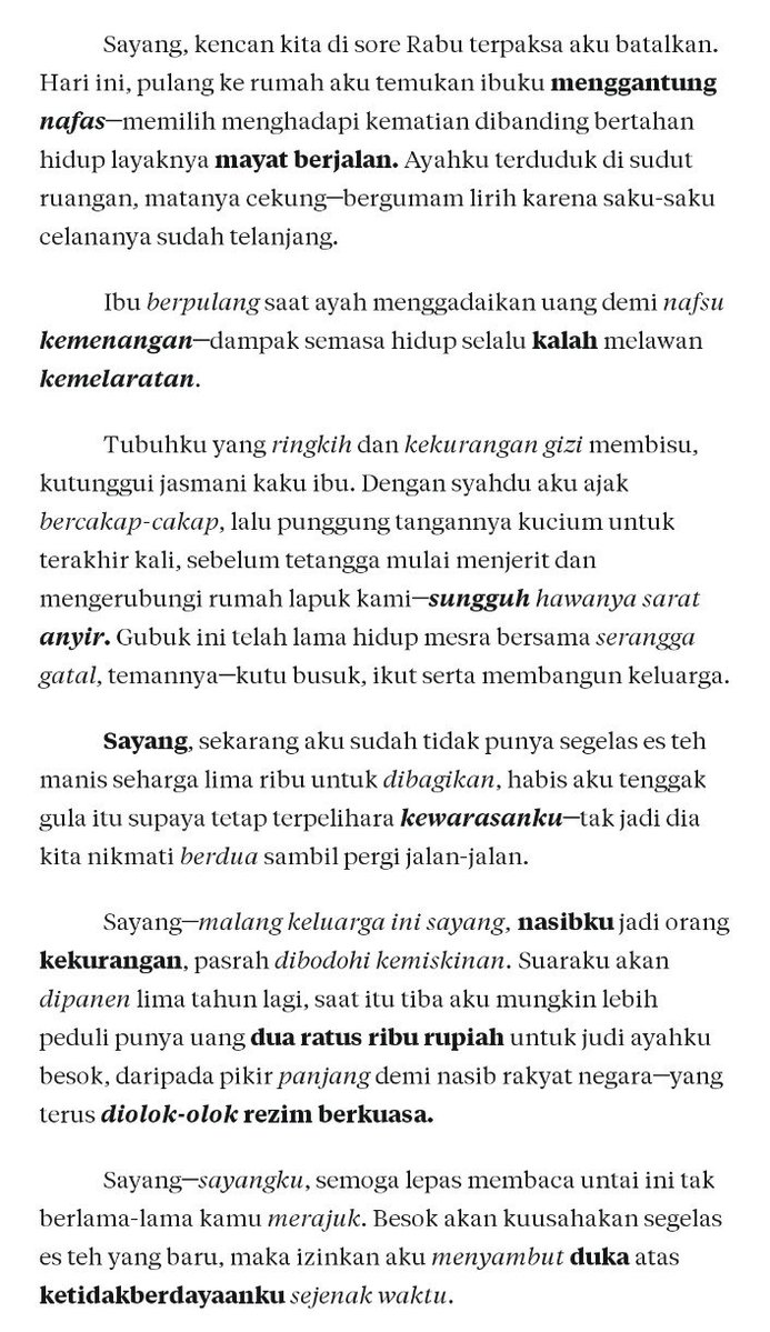 pestasembah's tweet photo. sayang, maaf kencan kita tidak jadi─hari ini ibuku bunuh diri karena ayahku gagal menang judi. 

https://t.co/237TnRYx4s https://t.co/rXLKOiG4f6