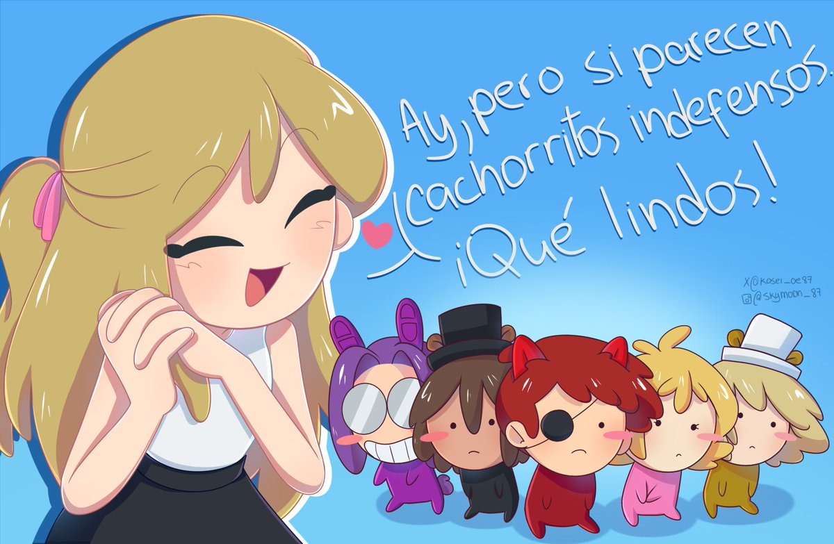kosei_oe87's tweet photo. Día 4: Ternura🩷🐶

Me inspire en mi Banner asie ☝️🦐

#fnafhstober2026 #fhs #fnafhs https://t.co/SAWzrOL2kw