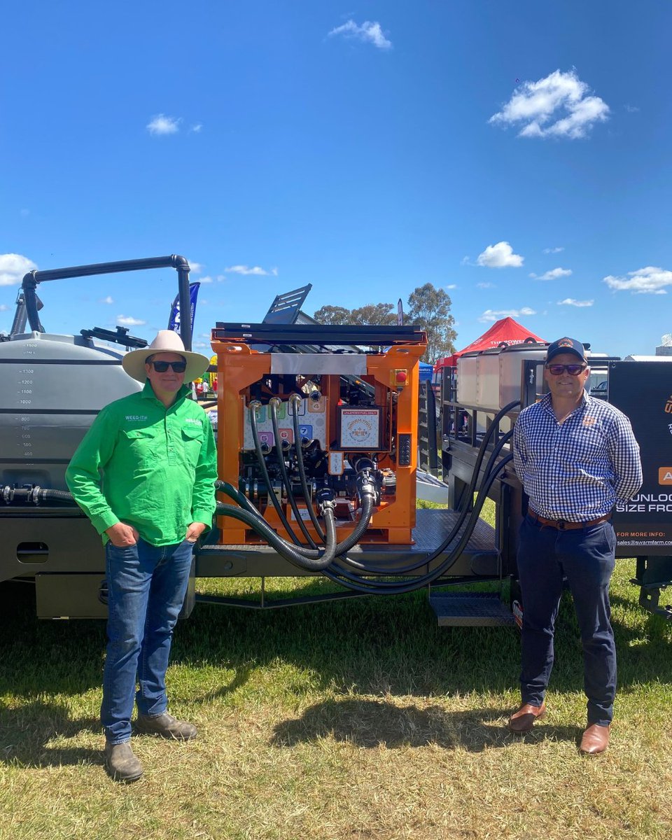 SwarmFarm's tweet photo. We're still buzzing after a fantastic @Hentyfielddays 2026!

It's always a great few days down in Henty alongside our SwarmConnect partners @Croplands, @WEEDITAustralia, Caiman and @bossagriculture. This year, AutoFill™* made it even better by taking out Henty Machine of the Year 2026.

AutoFill takes the most repetitive part of spraying off your team's plate by automating the measuring, batching, mixing and filling of chemical. That means less handling, less downtime between loads and a spray program that keeps moving.

Designed to work across a range of setups, AutoFill can be used with both SwarmBots, self-propelled and trailing sprayers, bringing greater automation to all kinds of spraying operations.

Thanks to the Henty committee for another great few days!

#SwarmFarm #AutoFill #HentyFieldDays #MachineOfTheYear #AustralianMade #AgTech #AutonomousFarming

*SwarmFarm utilises cutting-edge technology developed with GRDC investment to benefit Australian grain growers.